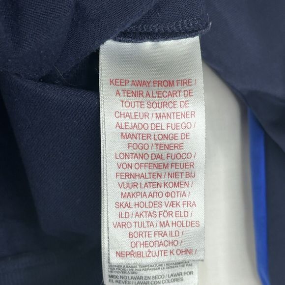 Converse Jacket Boys 7 Heritage Snap Front‎ Warmup Bomber Navy 968017 695 - Picture 9 of 11